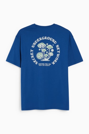 Heren - T-shirt - blauw