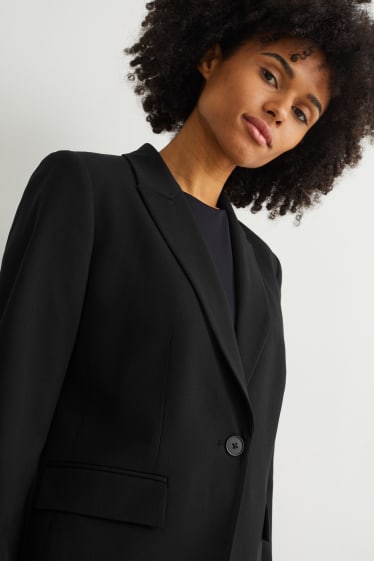 Femmes - Blazer de costume - regular fit - 4 Way Stretch - noir