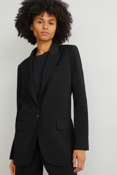 Damen - Oversized-Blazer - schwarz