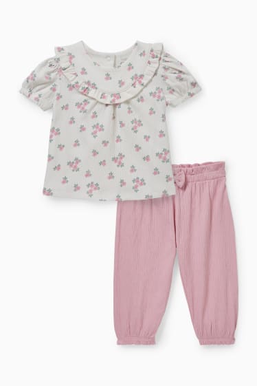 Neonate - Completo neonati - 2 pezzi - bianco crema