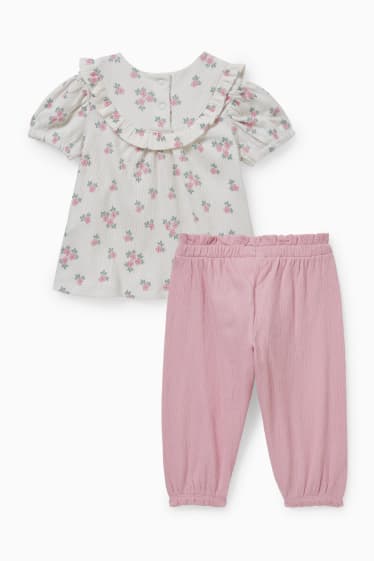Neonate - Completo neonati - 2 pezzi - bianco crema