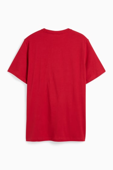 Hommes - T-shirt - rouge foncé