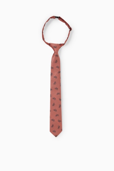 Nen - Corbata - estampada - taronja