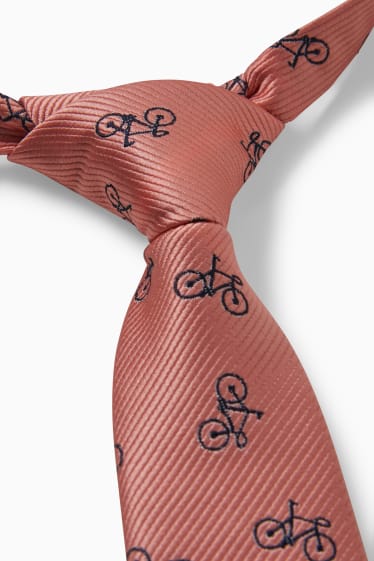 Nen - Corbata - estampada - taronja