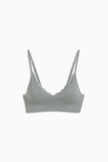 Donna - Bralette - imbottita - senza cuciture - LYCRA® - verde