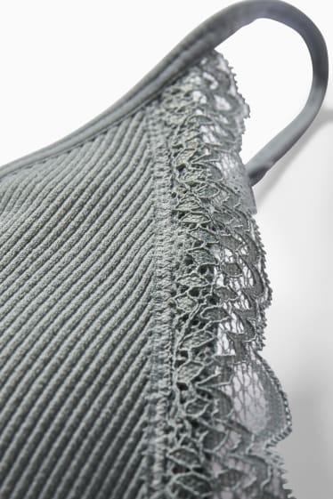 Donna - Bralette - imbottita - senza cuciture - LYCRA® - verde