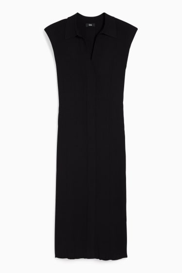 Women - Knitted dress - black