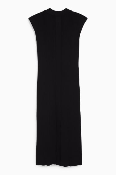 Women - Knitted dress - black