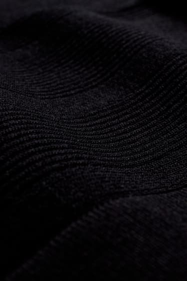 Women - Knitted dress - black