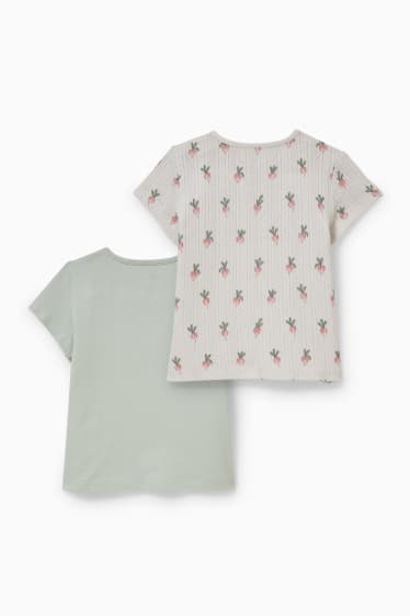 Bébés - Lot de 2 - T-shirts bébé - vert menthe