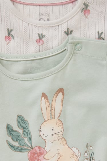 Baby Mädchen - Multipack 2er - Baby-Kurzarmshirt - mintgrün