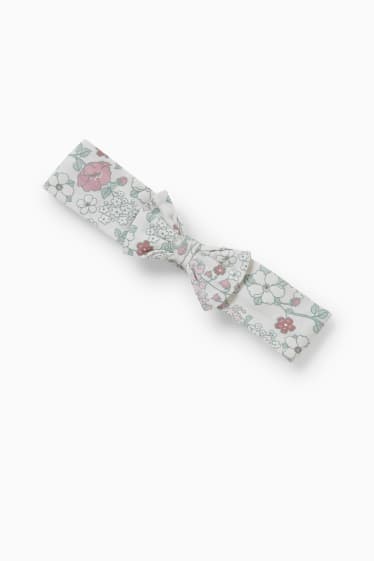 Baby: meisjes - Baby-outfit - 3-delig - crème wit