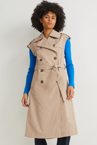 Women - Trench coat - beige