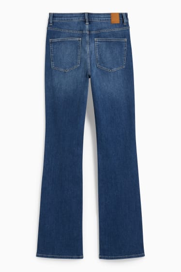 Damen - Bootcut Jeans - High Waist - jeansblau