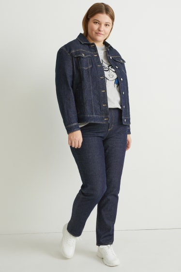 Mujer - Straight jeans - high waist - LYCRA® - vaqueros - azul oscuro