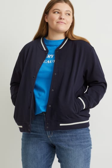 Damen - Sweatjacke - dunkelblau