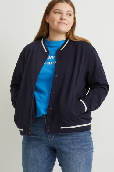 Femmes - Sweat zippé - bleu foncé