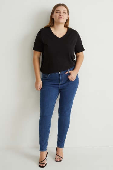 Damen - Jegging Jeans - High Waist - jeansblau