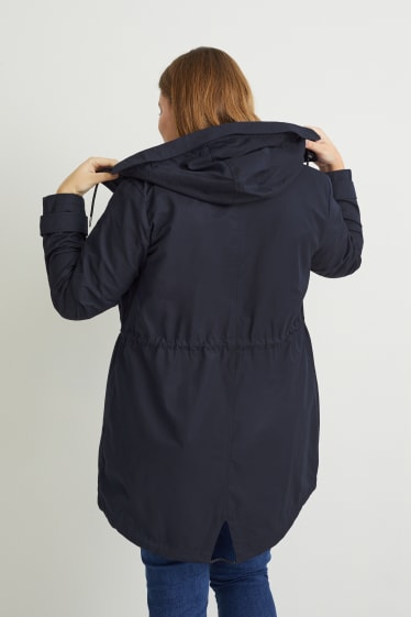 Donna - Parka con cappuccio - blu scuro