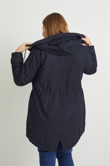 Women - Parka with hood - dark blue