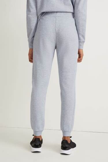 Damen - Funktions-Jogginghose - 4 Way Stretch - hellgrau-melange