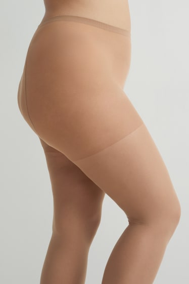 Women - Multipack of 4 - sheer tights - 30 denier  - beige