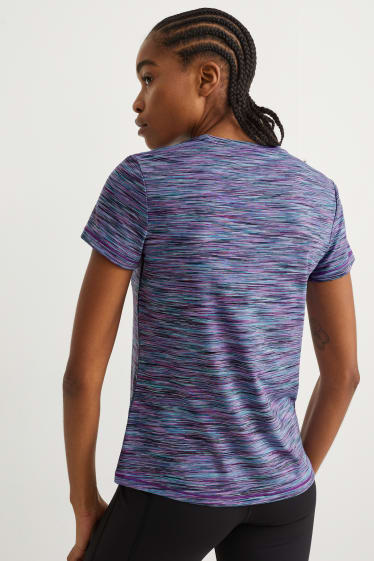 Dames - Sportshirt - fitness - 4 Way Stretch - lichtpaars
