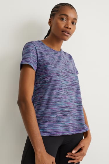 Dames - Sportshirt - fitness - 4 Way Stretch - lichtpaars