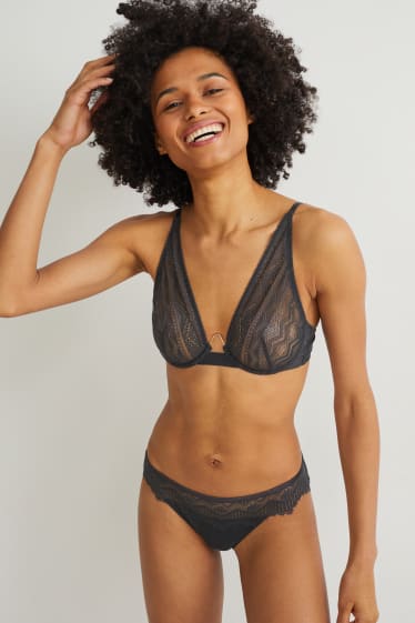 Femmes - Soutien-gorge avec armatures - noir