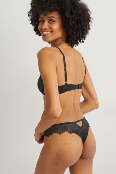 Femmes - Soutien-gorge avec armatures - noir