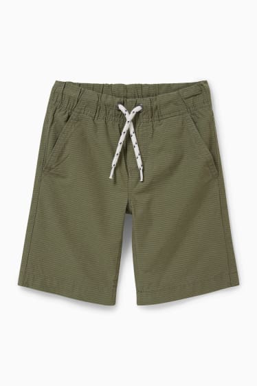 Enfants garçons - Bermudas - à rayures - vert