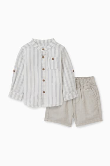 Babys - Baby-Outfit - 2 teilig - cremeweiss