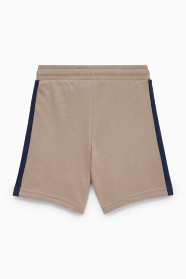 Kinder - Sweat-Bermudas - taupe