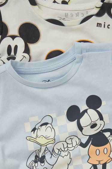Baby Jungen - Multipack 2er - Disney - Baby-Kurzarmshirt - hellblau