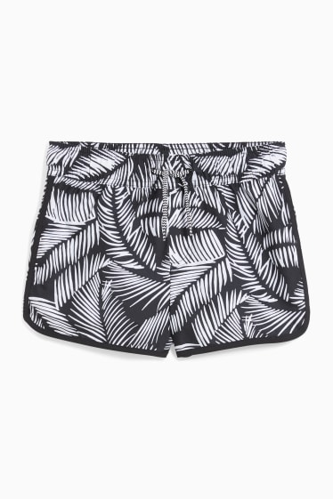 Bambini - Shorts da mare - fantasia - bianco / nero