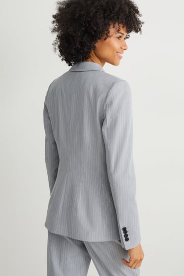 Women - Business blazer- regular fit - 4 Way Stretch - light gray
