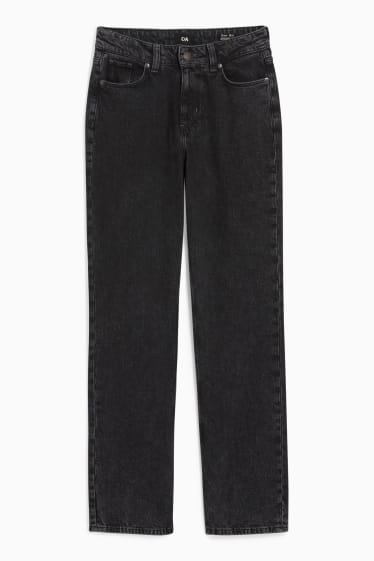 Mujer - Straight jeans - high waist - LYCRA® - vaqueros - gris oscuro