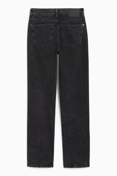 Dona - Straight jeans - high waist - LYCRA® - texà gris fosc