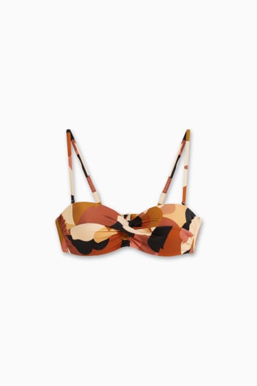 Damen - Bikini-Top - Bandeau - wattiert - LYCRA® XTRA LIFE™ - beige