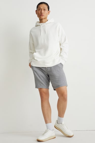 Home - Pantalons curts de xandall - gris clar jaspiat