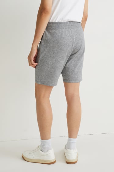 Uomo - Shorts in felpa - grigio chiaro melange