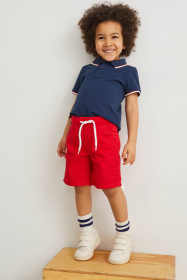 Enfants - Lot de 2 - shorts - rouge