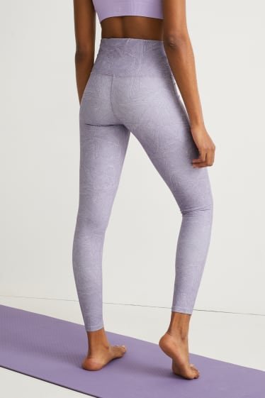 Damen - Funktions-Leggings - Supportive - Yoga - hellviolett