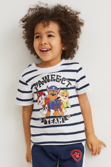 Enfants garçons - Lot de 3 - Pat’ Patrouille - T-shirts - bleu foncé