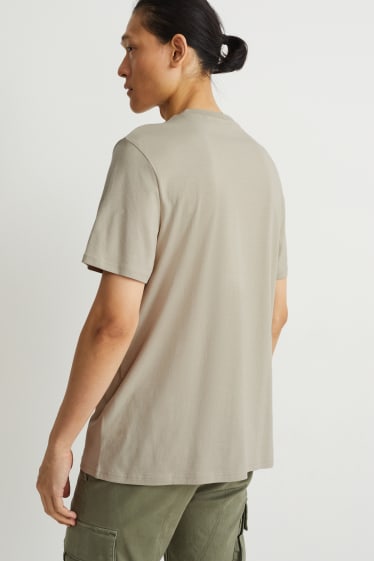 Heren - T-shirt - beige