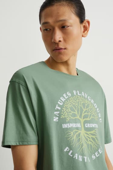 Uomo - T-shirt - verde
