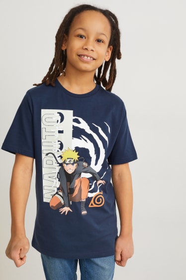 Children - Naruto - short sleeve T-shirt - dark blue