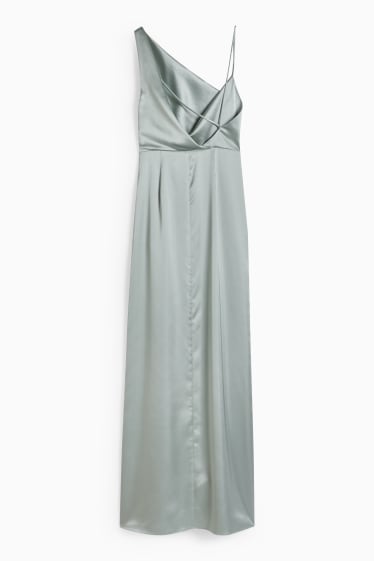 Femmes - CLOCKHOUSE - robe en satin - festif - vert menthe