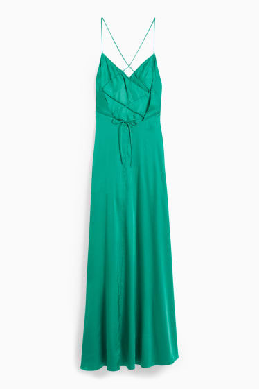 Adolescenți și tineri - CLOCKHOUSE - rochie fit & flare - verde