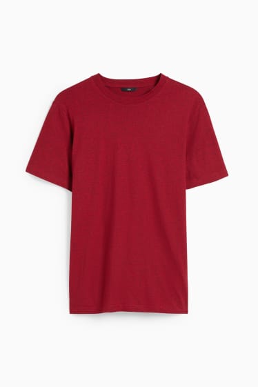 Herren - T-Shirt - rot-melange